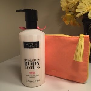 Victoria’s Secret Rose Lotion + Ipsy Pouch